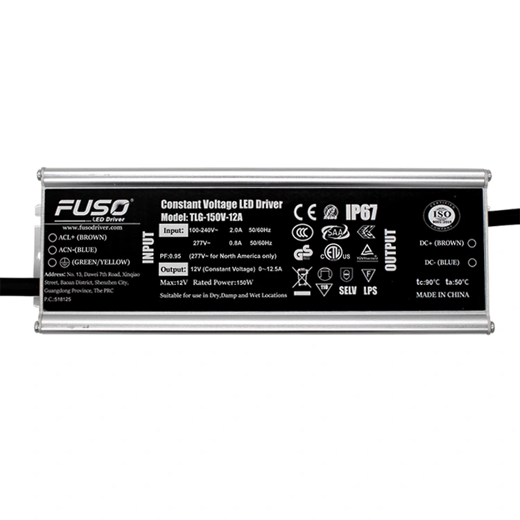 Hoge PF 12v 150w constante spanning led-driver