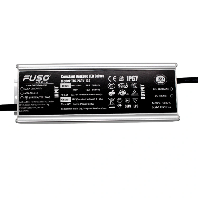 Hoge PF 12v 240w constante spanning led-driver