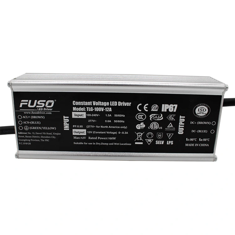 Hoge PF 24v 100w constante spanning led-driver