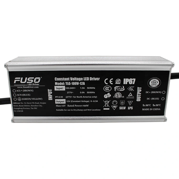 Hoge Pf 24v 100w constante spanning led-voeding