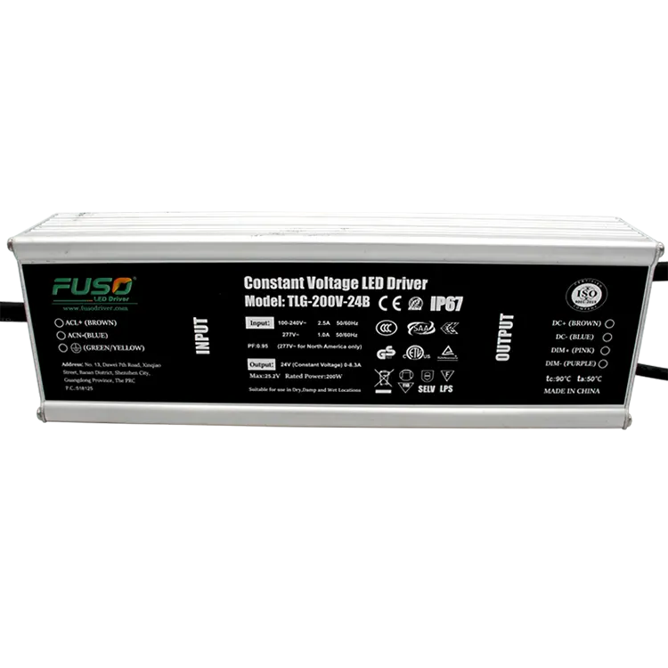 Hoge PF 200w constante spanning led-driver