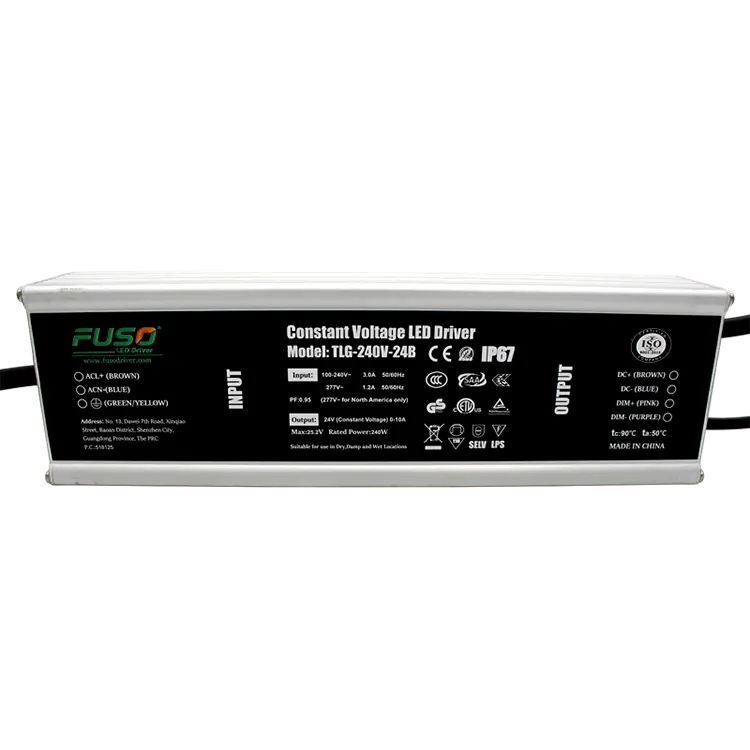 Hoge PF 240w constante spanning led-driver