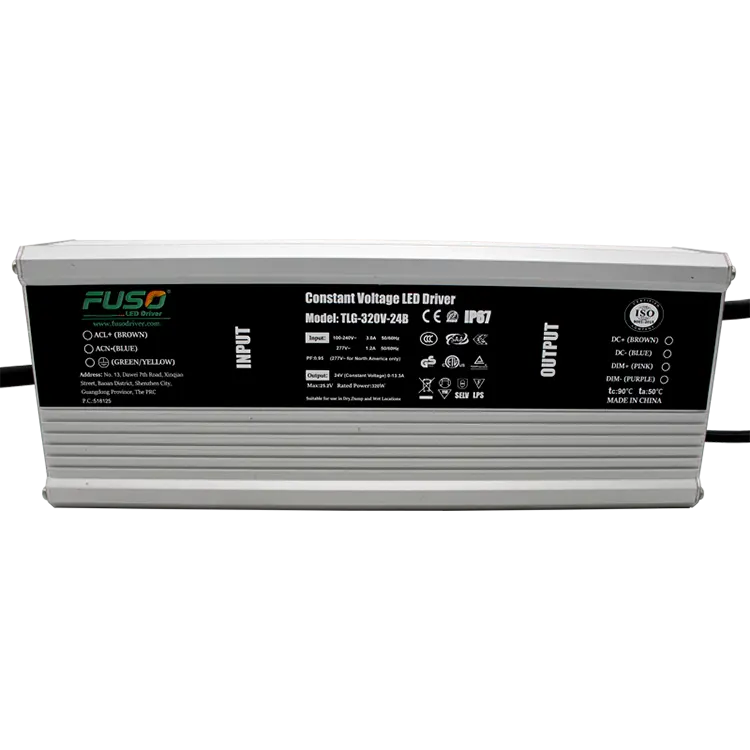 Hoge PF 24V 320w constante spanning led-driver