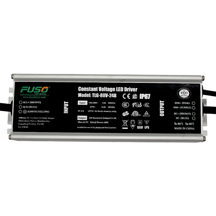 Hoge PF 80w constante spanning led-driver