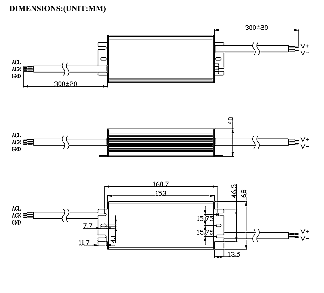 SLG-150C Dimenison